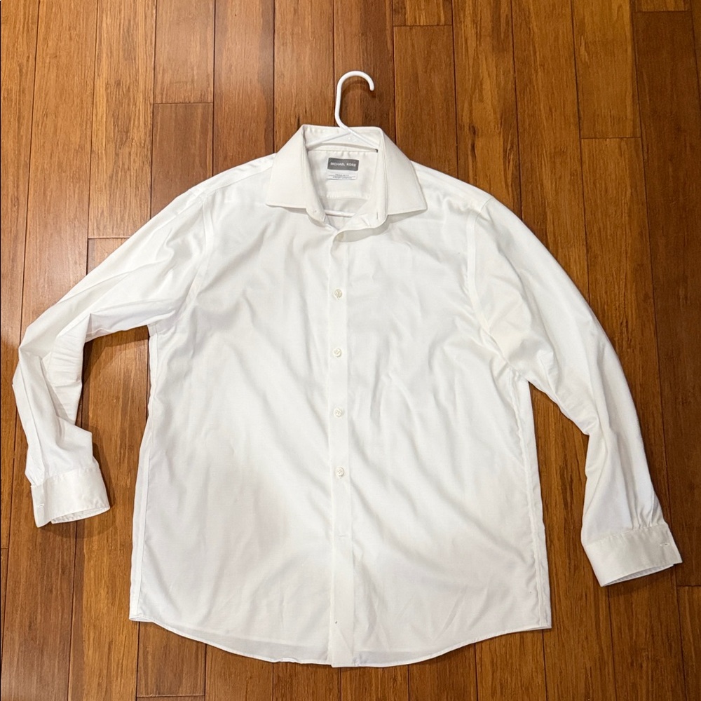 Michael Kors Men's Crisp White Dress Shirt